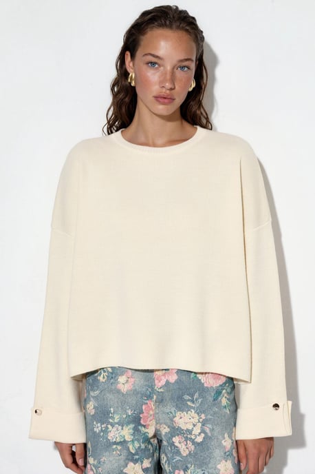 Knopfdetaillierter Strickpullover - Image 6