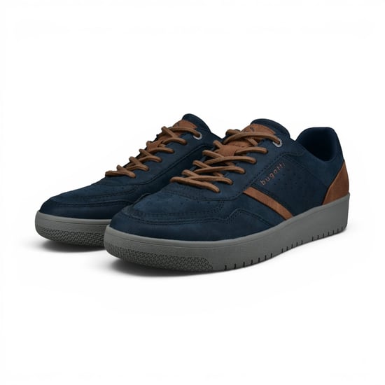 Bugatti Herren Marineblaue Leder-Komfort-Trainingsschuhe – Llopart - Image 4