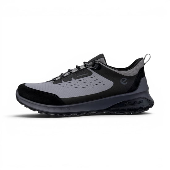 Ecco Herren Schwarz-Grau Leder wasserdichte Outdoor-Sneakerschuhe - ULT-TRN - Image 3