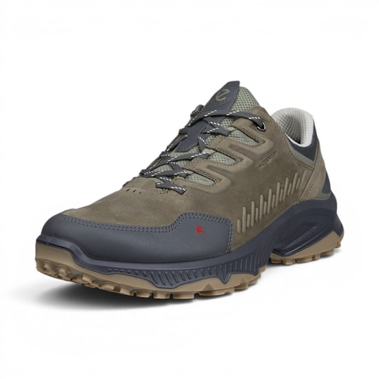Ecco Men's Green Leather Waterproof Hiking Trainer Sneaker Schuhe – Receptor XP - Image 5