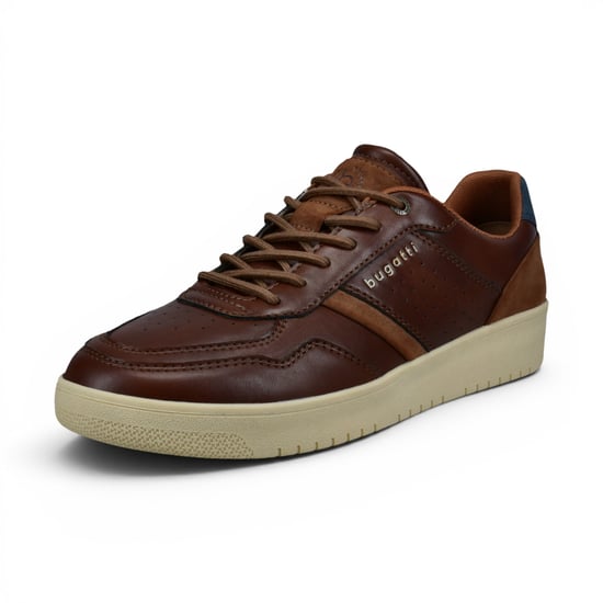 Bugatti Herren braune Leder-Mode-Komfort-Trainerschuhe – Llopart - Image 3