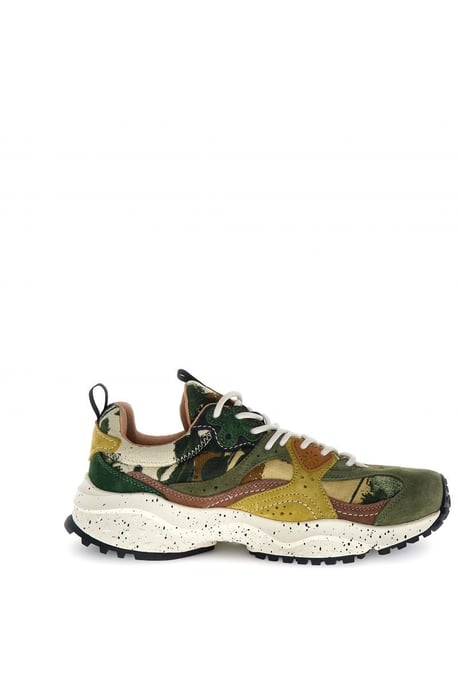 Flower Mountain Wave Wildleder Herren Camouflage Sneakers - Image 2