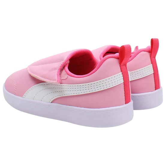 Puma Courtflex v2 Gepolsterte V Kinder Pink Sneaker - Image 3