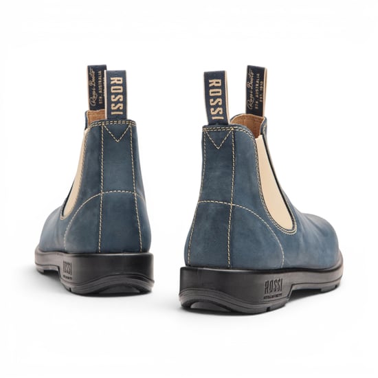 Rossi 404 Storm Blue Leder Outdoor Chelsea Boots – Spinifex - Image 4