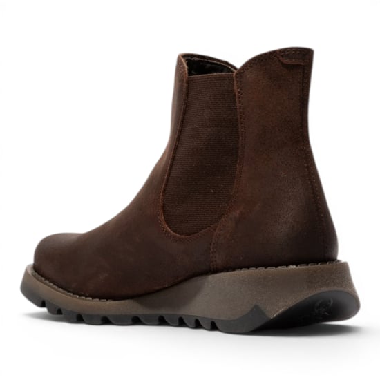 Fly London Womens Braune Chelsea Wildleder-Knöchelstiefel – SALV195 - Image 4