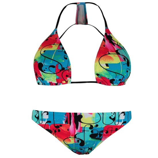 Puma Bedruckter Damen Multicolor Dreiecks-Bikini - Image 1