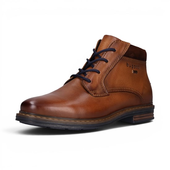 Bugatti Herren Tan Braune Leder-Schnürstiefel Chukka Ankle Boots – Rigalo Evo - Image 4