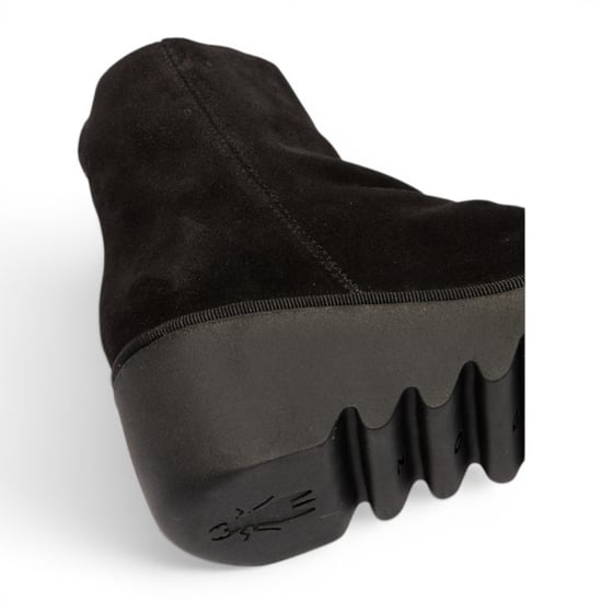 Fly London Damen Schwarze Wildlederleder-Wedge-Heel-Plattformstiefel – BAAN538 - Image 5