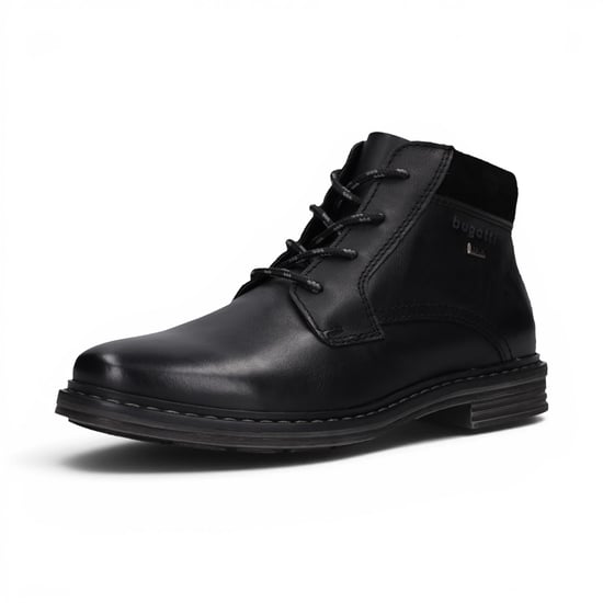 Bugatti Herren Schwarze Leder-Schnürstiefel Chukka Knöchelstiefel – Rigalo Evo - Image 4