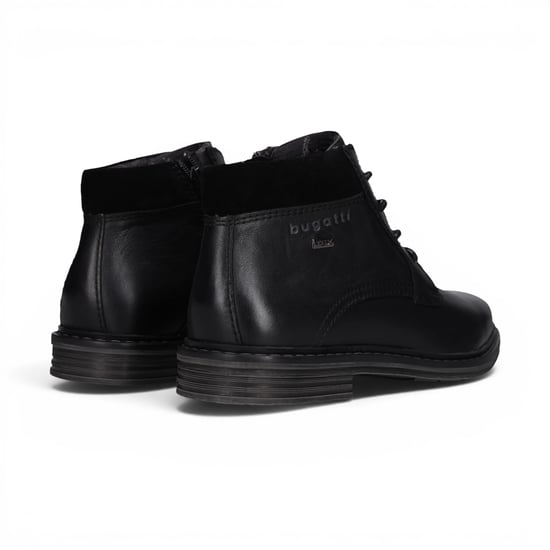 Bugatti Herren Schwarze Leder-Schnürstiefel Chukka Knöchelstiefel – Rigalo Evo - Image 6