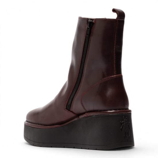 Fly London Damen Weinleder-Keilferstiefel mit Plateau – HEIJ272 - Image 4