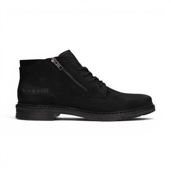 Bugatti Herren Schwarze Leder-Schnürstiefel Chukka Knöchelstiefel – Rigalo Evo C30 - Image 1