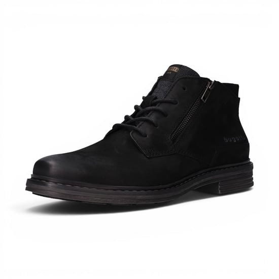 Bugatti Herren Schwarze Leder-Schnürstiefel Chukka Knöchelstiefel – Rigalo Evo C30 - Image 4