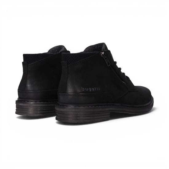 Bugatti Herren Schwarze Leder-Schnürstiefel Chukka Knöchelstiefel – Rigalo Evo C30 - Image 6