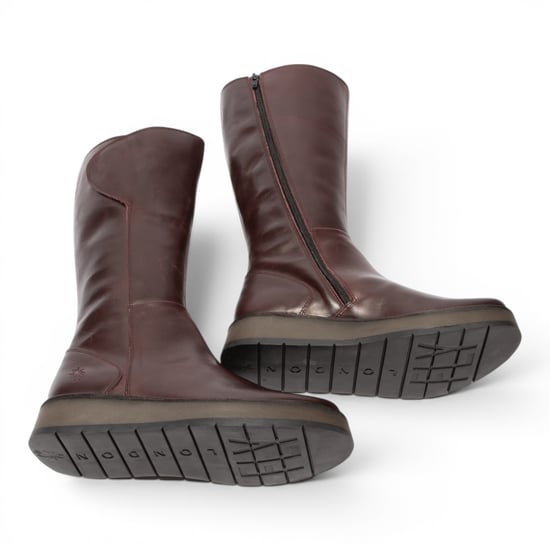 Fly London Damen Weinleder High Pull On lange Stiefel – RHEA042 - Image 5