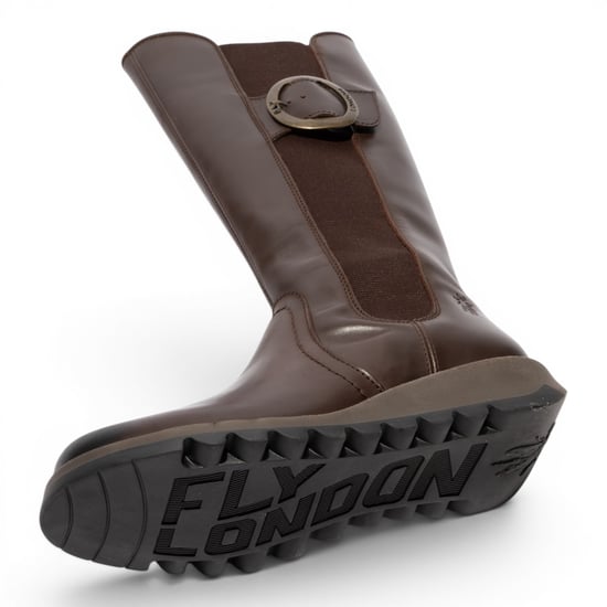 Fly London Damen braune Lederstiefel kniehoch – SOIF361 - Image 5