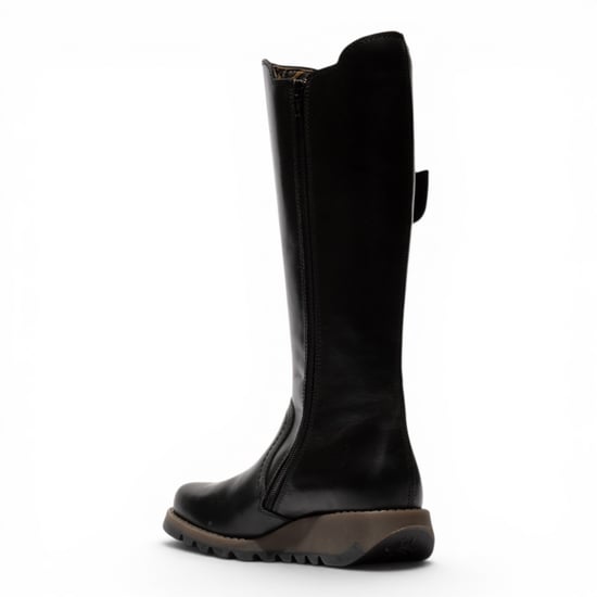 Fly London Damen Schwarze, kniehohe Lederstiefel – SOIF361 - Image 4