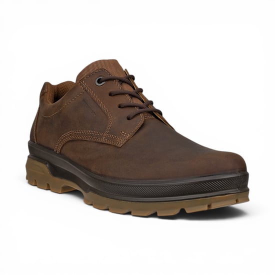 Ecco Herren Camel Brown Leder wasserdichte Freizeitschuhe – Rugged Track 25 - Image 4