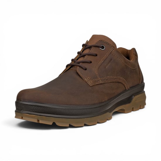 Ecco Herren Camel Brown Leder wasserdichte Freizeitschuhe – Rugged Track 25 - Image 5