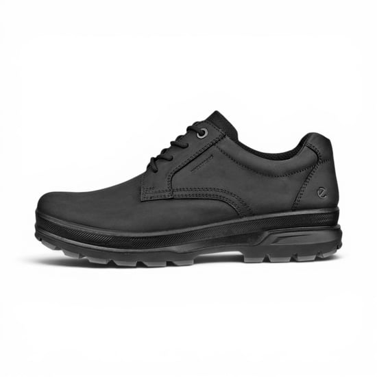 Ecco Herren schwarze Leder-Wasserdichte Freizeitschuhe – Rugged Track 25 - Image 3