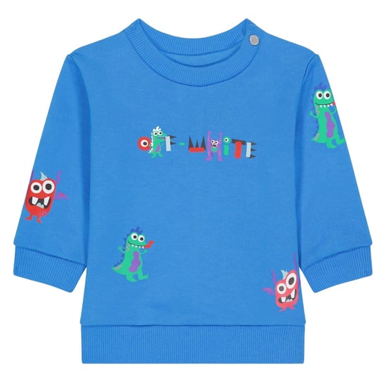 Off White - Pullover Top für Baby, Baumwollmischung, Regulär (Blau) - Image 1