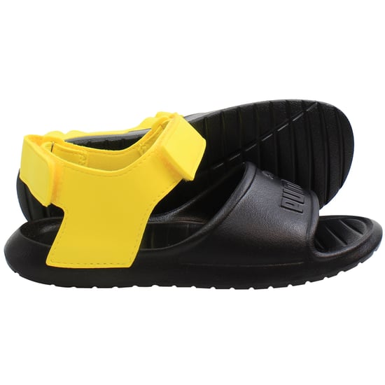 Puma Divecat V2 Injex Kinder Sandalen Schwarz/Gelb - Image 4