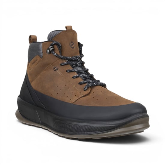 Ecco Herren Wasserdichte schwarze beige Leder-Wanderschuhe für den Garten – Byway 2.0 - Image 4