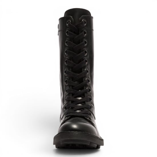Fly London Women's Black Leather Schnürstiefel für Kampf-Knöchel – NOLE176 - Image 3