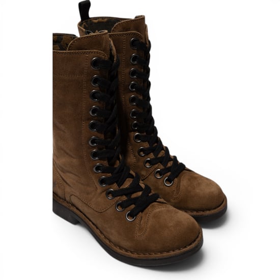 Fly London Women's Brown Leather Schnürstiefel mit Kampf-Knöchel – NOLE176 - Image 5