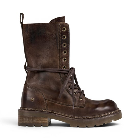 Windsorsmith Braune Leder-Schnürstiefel für Damen – Pause - Image 1