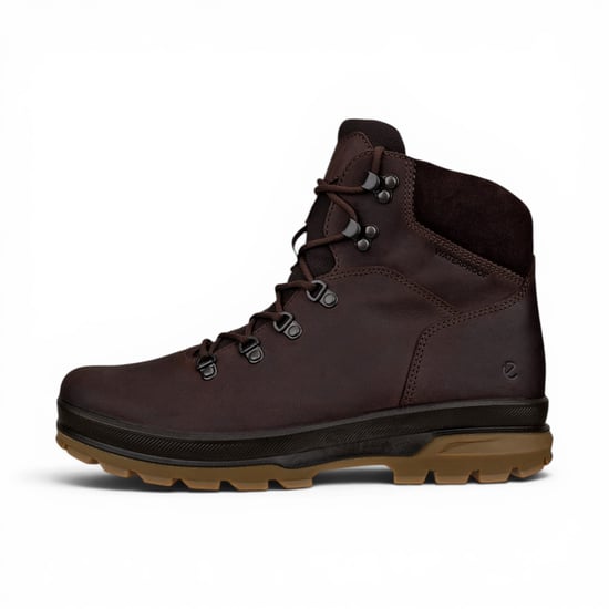 Ecco Herren braune Leder wasserdichte Schnürstiefel – Rugged Track 25 - Image 3