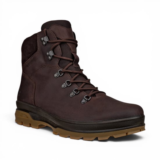 Ecco Herren braune Leder wasserdichte Schnürstiefel – Rugged Track 25 - Image 4