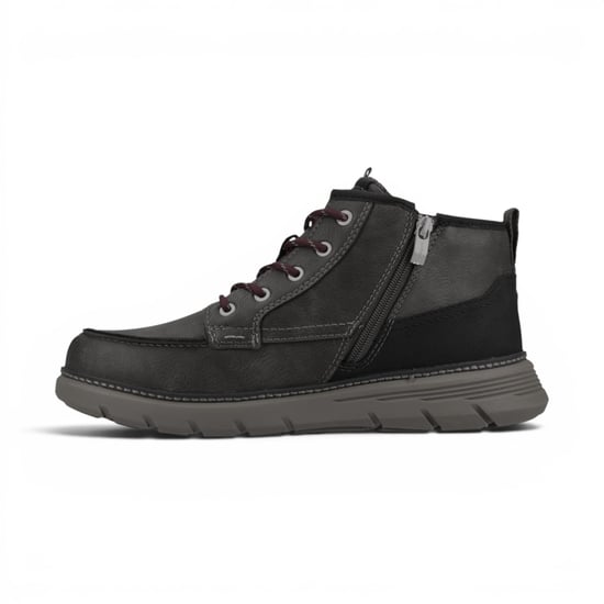 Bugatti Herren graue Leder-Schnürstiefel für Freizeit – Pulau - Image 4