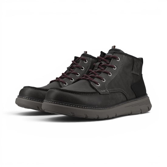 Bugatti Herren graue Leder-Schnürstiefel für Freizeit – Pulau - Image 5