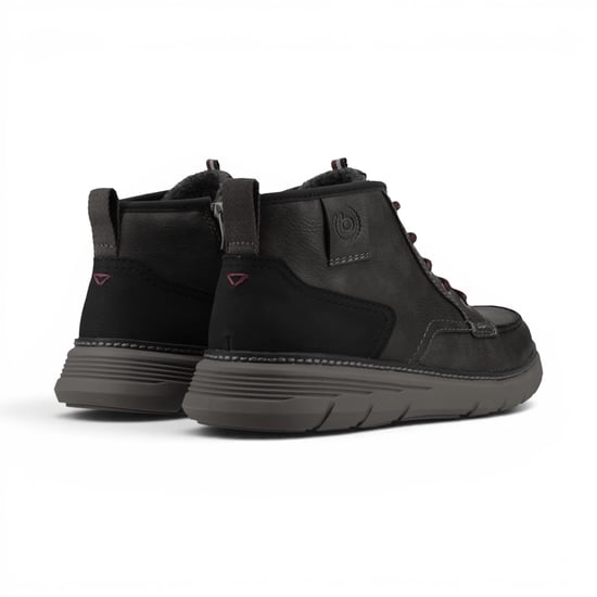 Bugatti Herren graue Leder-Schnürstiefel für Freizeit – Pulau - Image 6