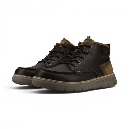 Bugatti Herrenleder-Braune Schnürstiefel für Freizeit – Pulau - Image 6