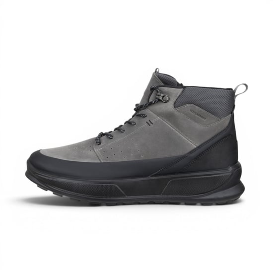 Ecco Herren wasserdichte schwarze graue Leder-Outdoor-Wanderstiefel – Byway 2.0 - Image 3