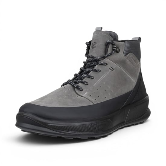 Ecco Herren wasserdichte schwarze graue Leder-Outdoor-Wanderstiefel – Byway 2.0 - Image 5
