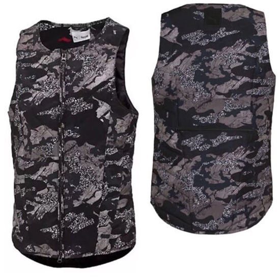 Puma x Trapstar Herren Schwarz/Camo Weste - Image 1