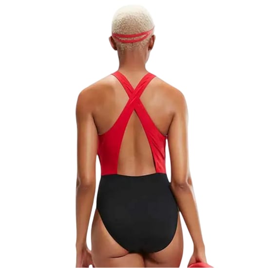 Speedo - Badeanzug für Damen (Schwarz/Rot) - Image 2