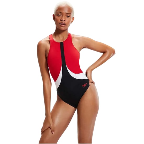 Speedo - Badeanzug für Damen (Schwarz/Rot) - Image 5