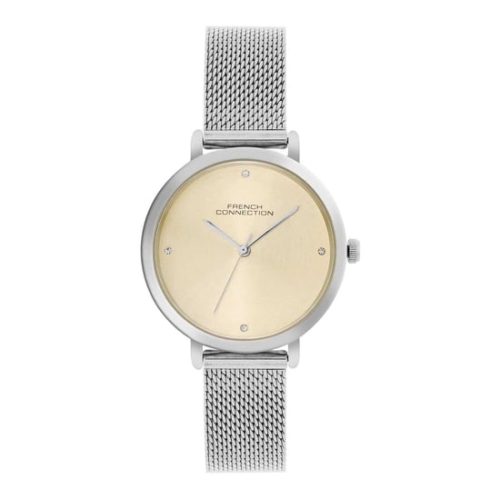 French Connection - Analoge Armbanduhr für Damen (Senf /Silber) - Image 1