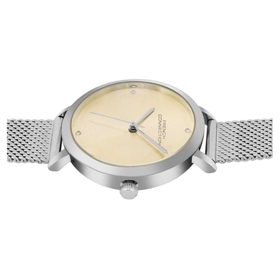 French Connection - Analoge Armbanduhr für Damen (Senf /Silber) - Image 3