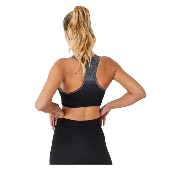 USA Pro - Sport-BH für Damen, Nahtlos (Schwarz/Grau) - Image 3