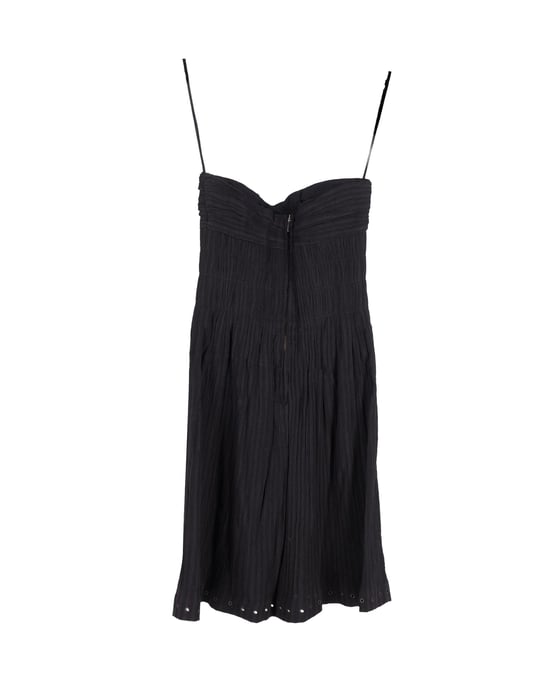 Isabel Marant Étoile Taylor trägerloses Kleid aus schwarzer Baumwolle - Image 1