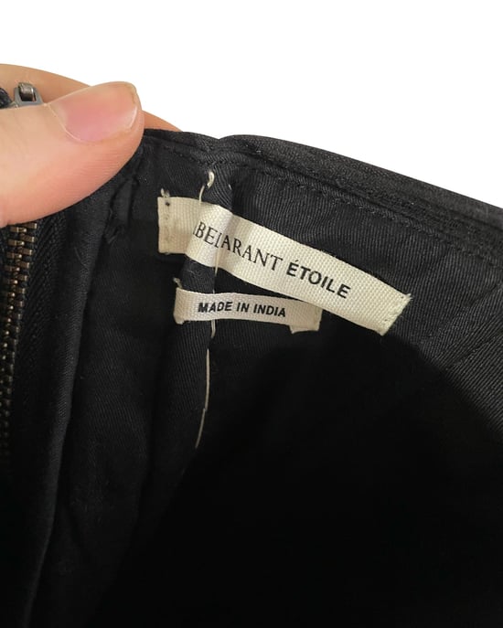 Isabel Marant Étoile Taylor trägerloses Kleid aus schwarzer Baumwolle - Image 3