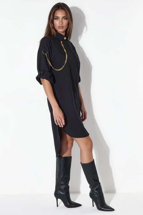 Oversized Mini-Hemd Kleid - Image 2