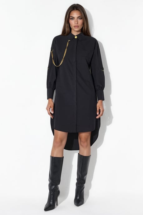 Oversized Mini-Hemd Kleid - Image 5