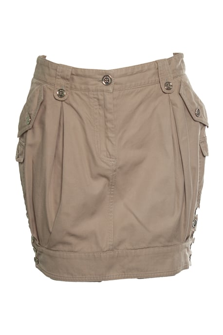 Dolce & Gabbana, beigefarbener Rock mit Knöpfen - Image 1