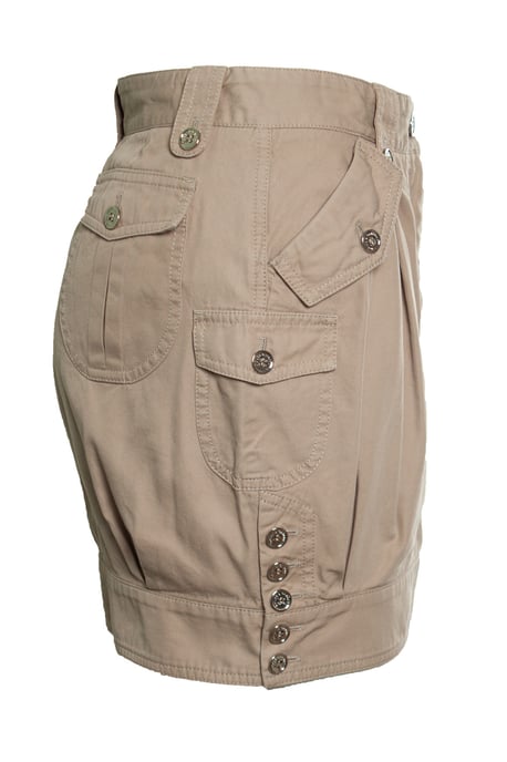 Dolce & Gabbana, beigefarbener Rock mit Knöpfen - Image 2